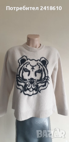 KENZO Paris Wool / Knit Womens Size  M  ОРИГИНАЛ! Дамски Пуловер !
