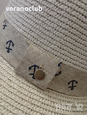 Дамска лятна капела 2023 Бежова, снимка 2 - Шапки - 41398307