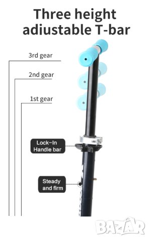 Тротинетка, скутер, Голяма тротинетка с големи гуми, колела 230мм за деца, възрастни, сгъваема 230mm, снимка 14 - Велосипеди - 41478201