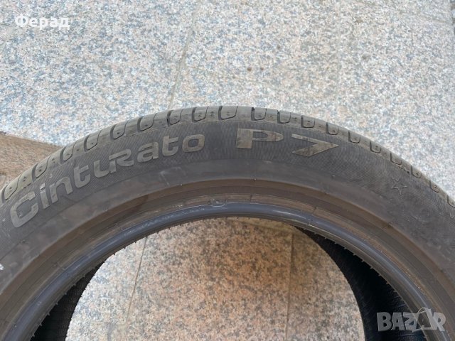 1бр лятна гума 245/50/18 Пирели PIRELLI CINTURATO P7 100Y, снимка 4 - Гуми и джанти - 41766073