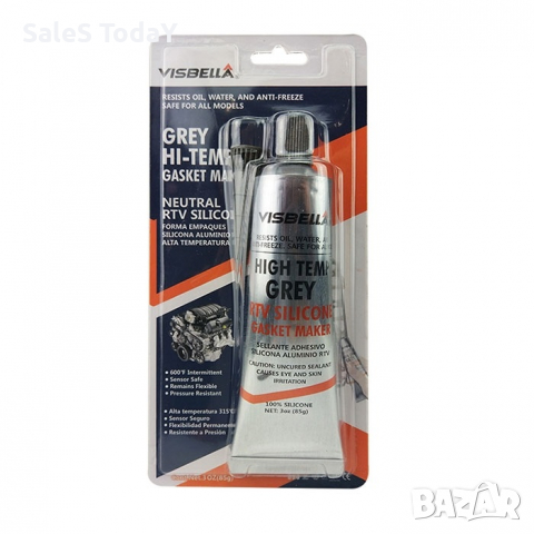 Силикон за гарнитури, сив, 85мл.,дърво , метал, гума, пластмаса, стъкло, снимка 2 - Аксесоари и консумативи - 36136377
