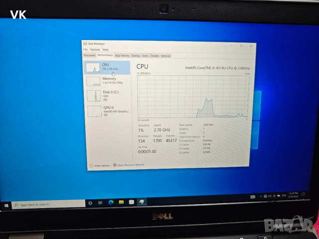 DELL LATITUDE 7440 Full HD RAM 8 GB SSD 120, снимка 4 - Лаптопи за дома - 53155690