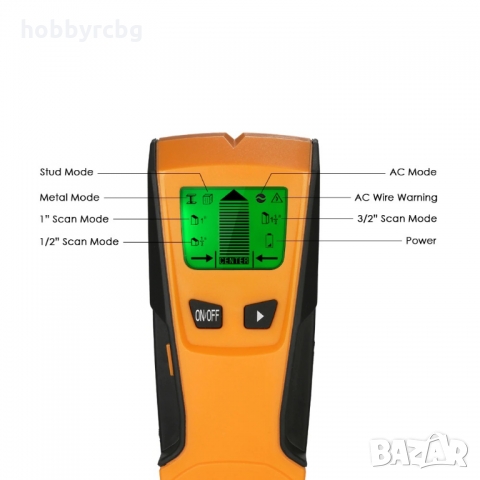 Цифров скенер за стена, детектор за дърво, метали, кабели, снимка 6 - Друга електроника - 36035620