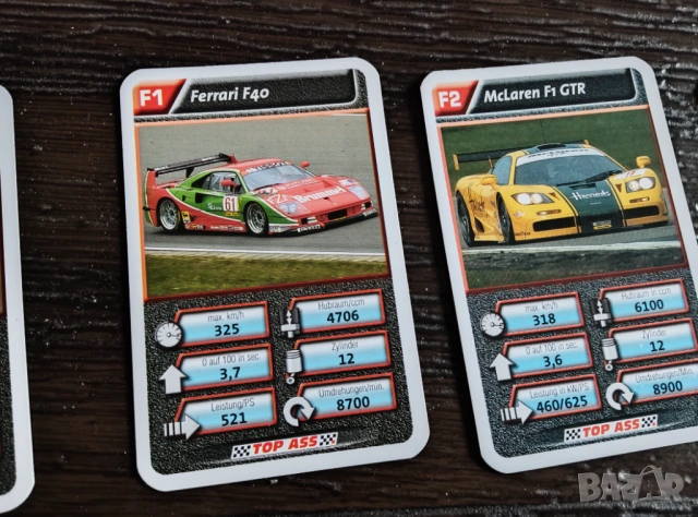 Колекционерски карти с автомобили TOP ASS - Motorsport , снимка 8 - Карти за игра - 53368073