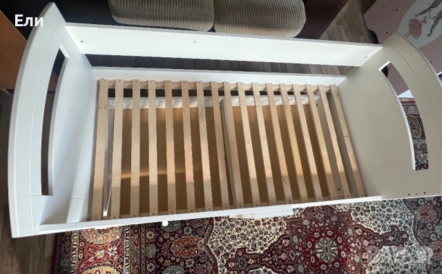 Детско дървено легло 70/140 с чекмедже, снимка 3 - Други - 53522124