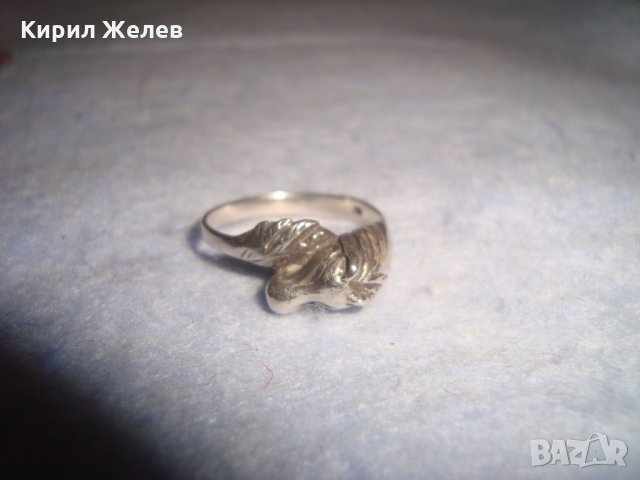ФИГУРАЛЕН КОНСКА ГЛАВА КОН СРЕБЪРЕН ПРЪСТЕН СРЕБРО 925 УНИКАЛНА РЪЧНА ХУДОЖЕСТВЕНА ИЗРАБОТКА 26011, снимка 11 - Пръстени - 35975670