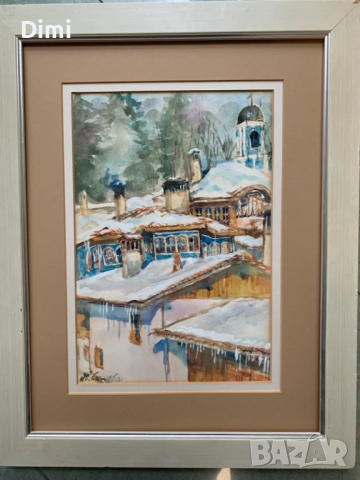 ПАОЛА СТОЕВА акварел/пейзаж, снимка 3 - Картини - 52815433