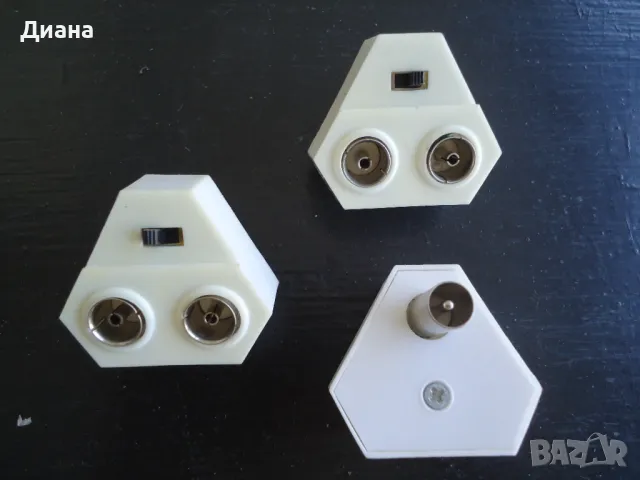 Букси за телевизор, за кабел, гумен банан щекер. Разклонител за телевизионен сигнал.Лампа за бойлер , снимка 13 - Друга електроника - 47865972