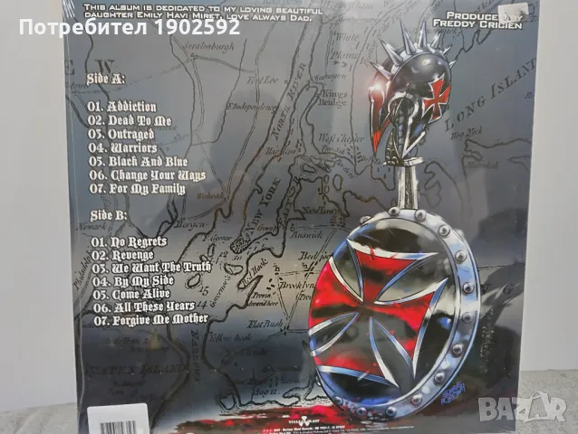  Agnostic Front ‎– Warriors Red Blue Black Splatter, снимка 2 - Грамофонни плочи - 48479211