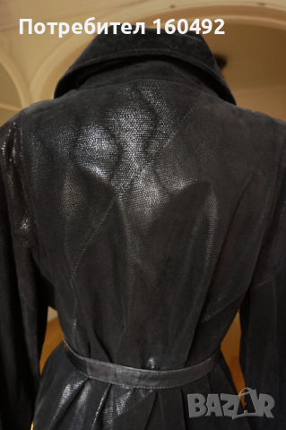 дамско дълго кожено палто, снимка 2 - Палта, манта - 44763607