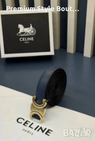 колан от естествена кожа в кутия celine, снимка 4 - Колани - 53646167