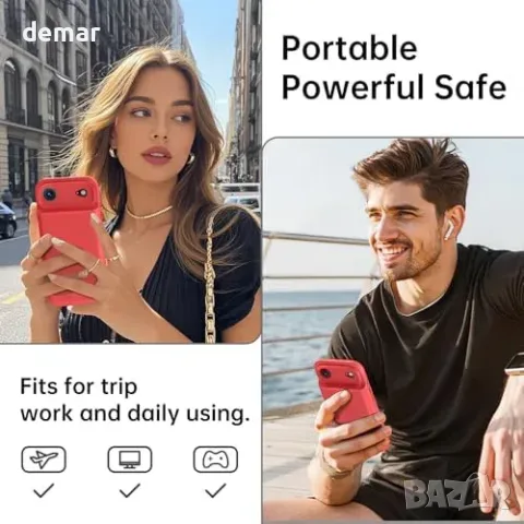 Калъф-батерия GIN FOXI за iPhone 17 AIR, 8500 mAh, снимка 7 - Външни батерии - 55777182