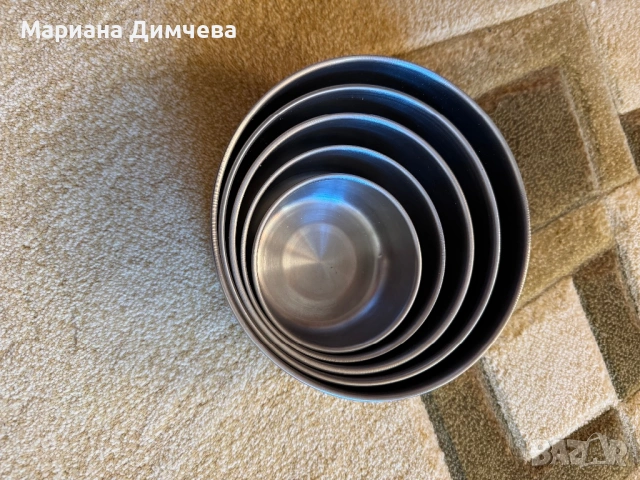 Комплект метални форми/купи – 5 размера – многофункционални 