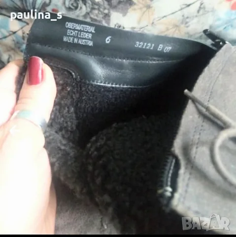 Два чифта / "Bama" shoes и "Paul Green" / Дамски боти / естествен набук, велур и каракул за салона , снимка 17 - Дамски боти - 48174234
