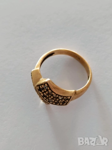 *златен пръстен 42906-1, снимка 2 - Пръстени - 22338544