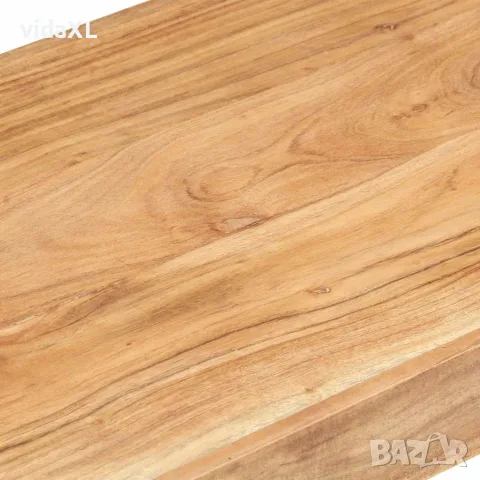 vidaXL Пейка, 110x38x46 cм, акация масив, снимка 5 - Дивани и мека мебел - 56149119