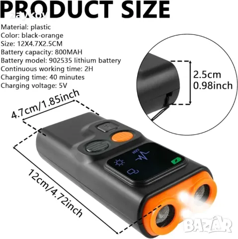 Кучешко устройство против лай, контролер за кучешки лай, ултразвуков заглушител

, снимка 2 - За кучета - 48624586