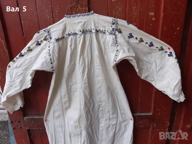 Автентична дълга риза с мъниста , пайети , дантела . Носия, снимка 10 - Антикварни и старинни предмети - 48087744