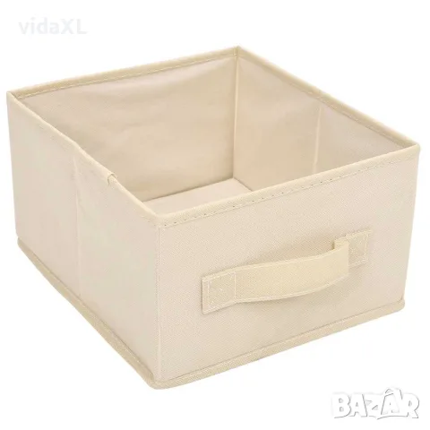 vidaXL Шкаф за съхранение с 6 чекмеджета, 55x29x55 см, кремав, стомана, снимка 6 - Шкафове - 56147138