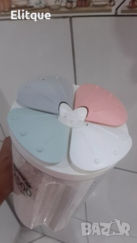 Многофункционален контейнер с 4 отделения за зърнени храни и подправки, снимка 11 - Други - 52919176