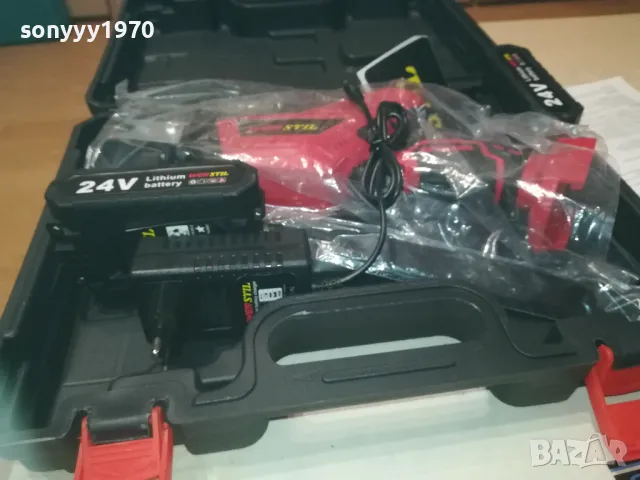 САБЛЕН ТРИОН С ДВЕ БАТЕРИЙ ЗАРЯДНО И КУФАР 0910241257, снимка 15 - Куфари с инструменти - 47519661