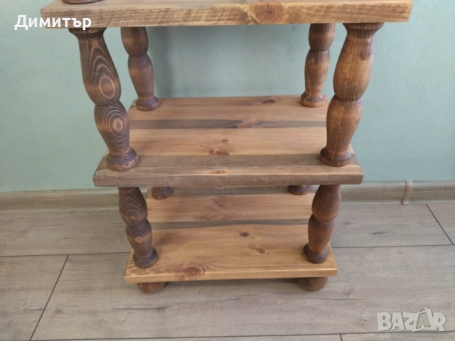 Класическа дървена етажерка !!!, снимка 5 - Етажерки - 53441696