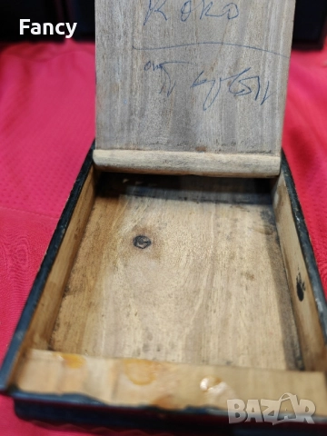 Стара дървена табакера , снимка 7 - Антикварни и старинни предмети - 51921358