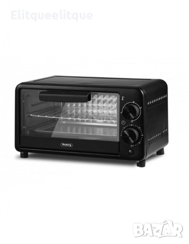 Фурна мини Rosberg, 800W\9л. до 230°C, Черна, 2 ГОДИНИ ГАРАНЦИЯ, снимка 4 - Печки, фурни - 52188730