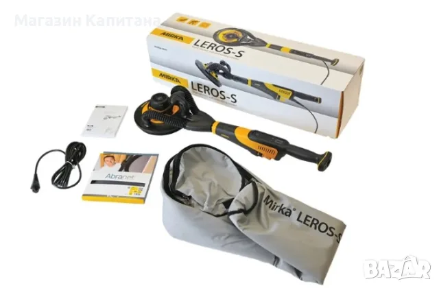 Жираф за шлайфане на стени и тавани Mirka LEROS-S 950CV/ 350 W/ 225 мм - къс - 88см., снимка 3 - Други машини и части - 55803085