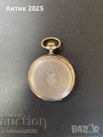 Антикварен джобен часовник с Железен кръст и герба на Прусия, снимка 2 - Антикварни и старинни предмети - 51452986