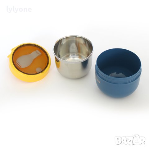 Нова Термо Купа * Чаша Кутия за течна и твърда храна * за училище * за офиса * Метал Стомана * 500мл, снимка 4 - Кутии за храна - 42065448
