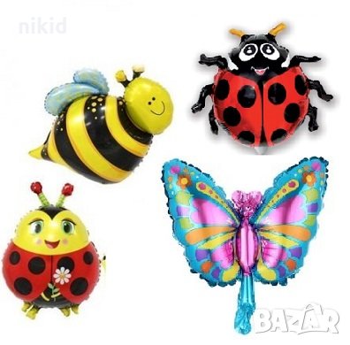 Пеперуда Калинка Пчела фолио фолиев балон хелий и въздух