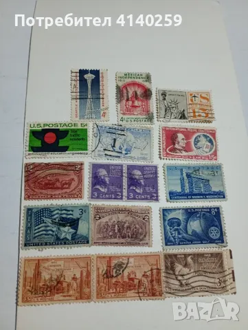 САЩ марки стари , снимка 1
