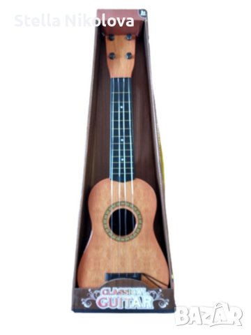 Играчка акустична китара със струни и перце,50см., снимка 1 - Музикални играчки - 42441984