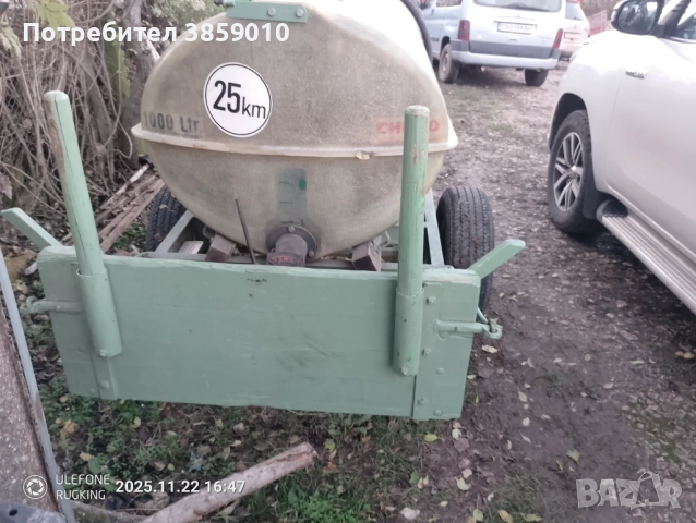 Цистерна с помпа, снимка 4 - Селскостопанска техника - 52554336
