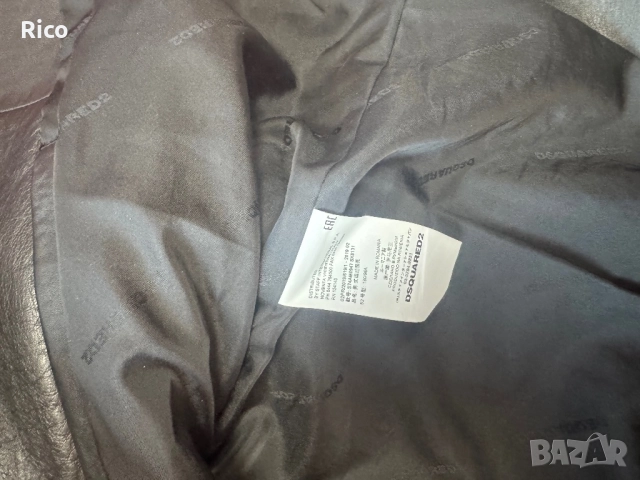 Biker Leather Jacket Dsquared2, снимка 9 - Якета - 51919576