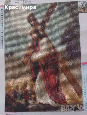 Диамантен гоблен "Исус", снимка 3 - Гоблени - 44287636