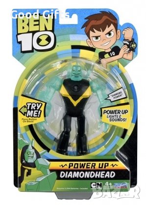 BEN 10 Светеща фигурка POWER UP Diamondhead, снимка 2 - Фигурки - 39949511