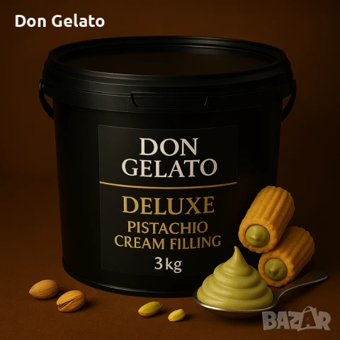 Крем пълнеж с шамфъстък Don Gelato Deluxe – 3 кг, снимка 6 - Други - 51268357