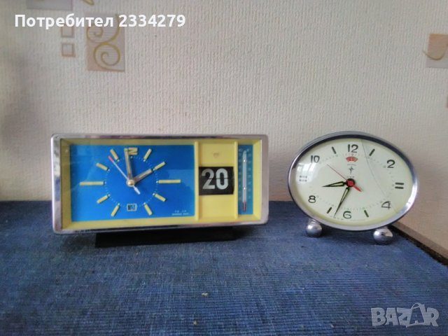  Часовник-будилник,механичен стар рядко срещан,китайски от 70-те години.