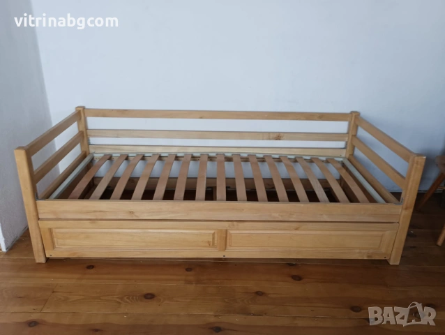 Легло тип ”Сандвич”от масив, снимка 3 - Спални и легла - 53853477