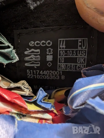 ECCO Irving номер 44 обувки без връзки от набук, снимка 8 - Спортно елегантни обувки - 53803823
