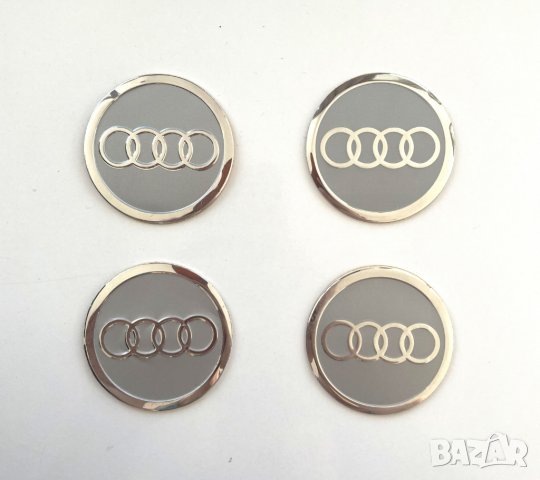 стикери метални за капачки за джанти или тасове за audi Ауди, снимка 2 - Аксесоари и консумативи - 38627607