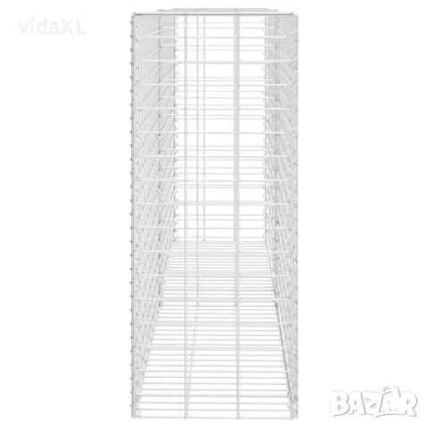 vidaXL Габионна кошница, поцинкована стомана, 85x30x200 см, снимка 4 - Огради и мрежи - 56146039