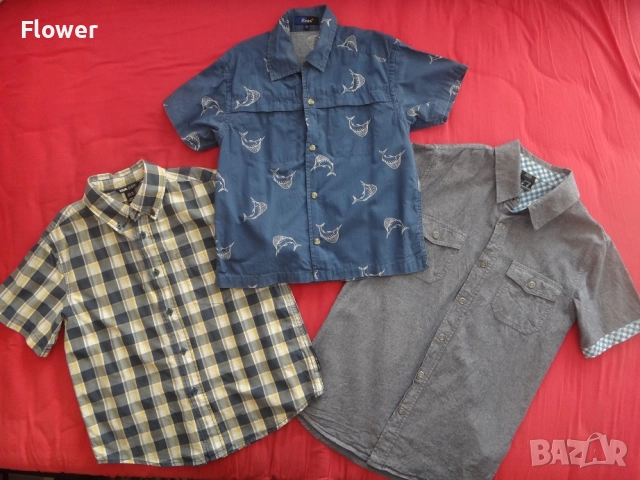 Детска риза с фигурален десен, размер 110, снимка 5 - Детски ризи - 52954718