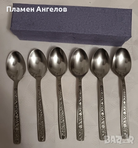Комплект Руски, Съветски чаени лъжички 6 броя. 