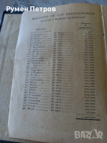 Молитвеник, медитация, Орден на Йезуитите., снимка 3 - Антикварни и старинни предмети - 51787579