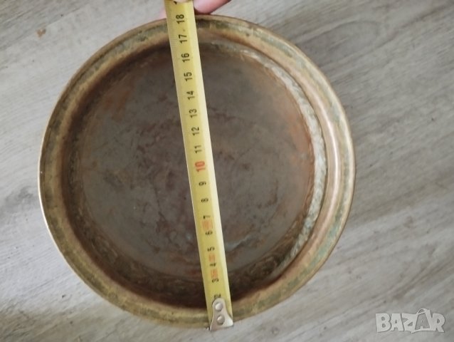 стар бронзов тас за баня, снимка 5 - Други ценни предмети - 41066446