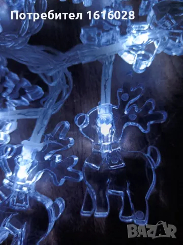 Нов Герлянд с 20 LED лампички с дядо Коледа и еленчета., снимка 15 - Декорация за дома - 38435633