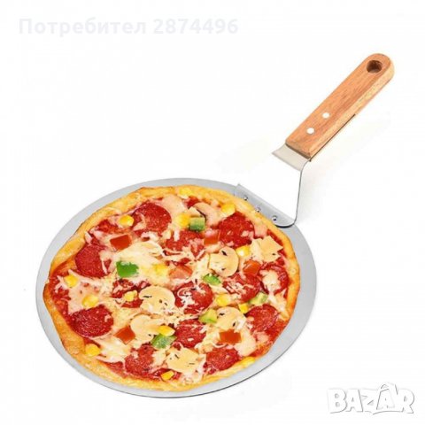 3016 Кръгла шпатула за пица с дървена дръжка, снимка 10 - Други - 35763992